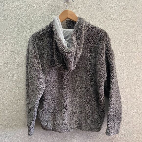 prAna Permafrost Half Zip Teddy Fleece Hoodie W23180516 Small Sherpa Gorpcore - Picture 3 of 3